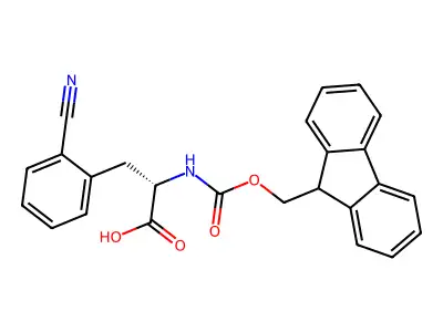 Fmoc-2-cyano-L-phenylalanine structure