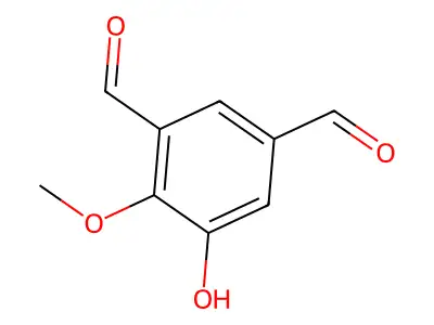 5-Hydroxy-4-methoxyisophthalaldehyde structure