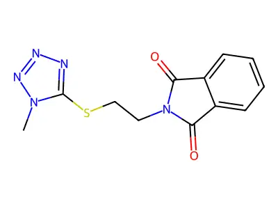 2-(2-((1-Methyl-1H-tetrazol-5-yl)thio)ethyl)isoindoline-1,3-dione structure