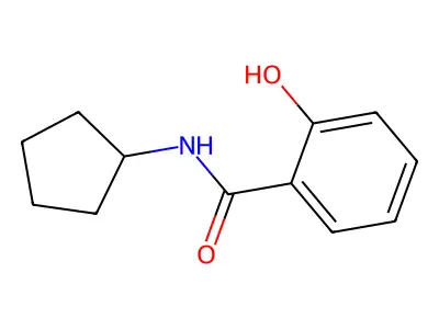 N-cyclopentyl-2-hydroxybenzamide structure