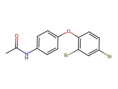 N-(4-(2,4-Dibromophenoxy)phenyl)acetamide structure