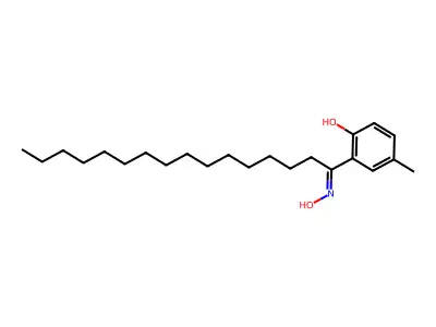 1-(2-Hydroxy-5-methylphenyl)-1-hexadecanone oxime structure