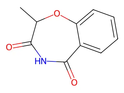2-Methyl-2,3,4,5-tetrahydro-1,4-benzoxazepine-3,5-dione structure
