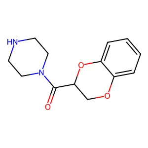 (S)-1,4-Benzodioxan-2-carboxypiperazine structure