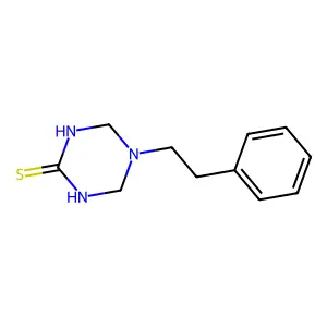 5-Phenethyl-1,3,5-triazinane-2-thione structure