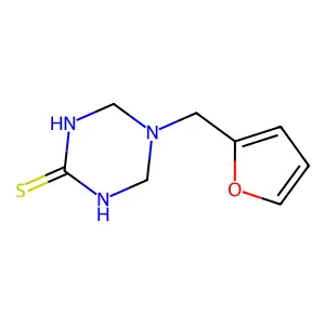 5-(2-Furylmethyl)-1,3,5-triazinane-2-thione structure