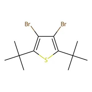 3,4-Dibromo-2,5-ditert-butylthiophene structure