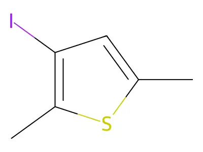 3-Iodo-2,5-dimethylthiophene structure