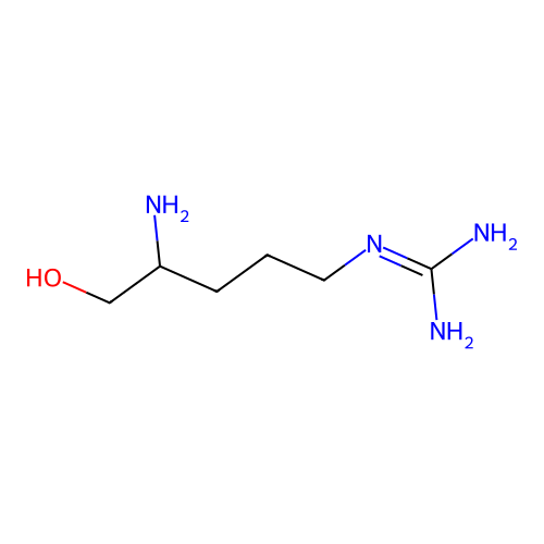 2-(4-Amino-5-hydroxypentyl)guanidine structure