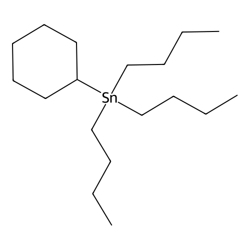 Stannane, cyclohexyltributyl- structure