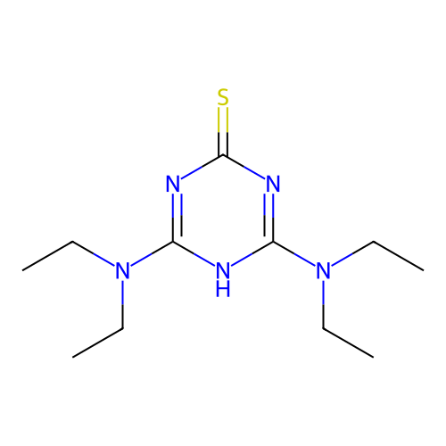 2,6-bis(diethylamino)-1H-1,3,5-triazine-4-thione structure