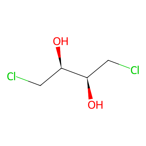 1,4-Dichlorobutane-2S-3S-diol structure