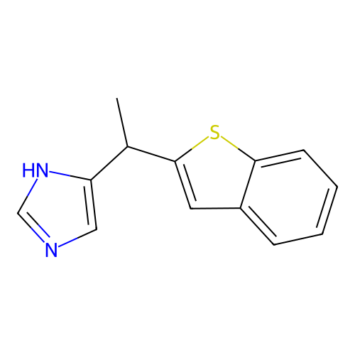 5-(1-Benzo[b]thien-2-ylethyl)-1H-imidazole structure
