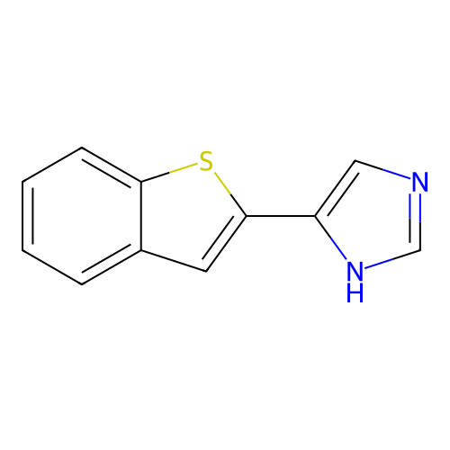 4-(1-benzothiophen-2-yl)-1H-imidazole structure