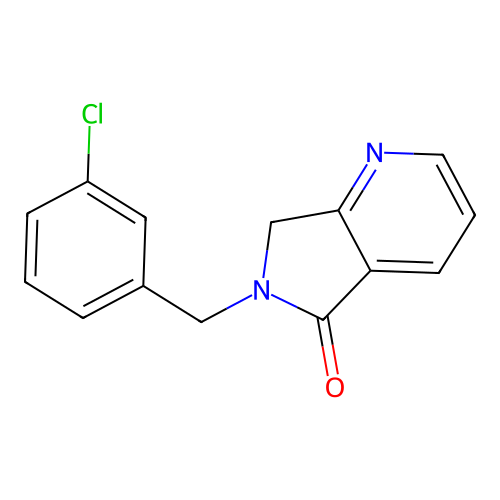 5h-Pyrrolo[3,4-b]pyridin-5-one,6-[(3-chlorophenyl)methyl]-6,7-dihydro- structure