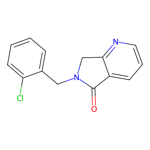 5h-Pyrrolo[3,4-b]pyridin-5-one,6-[(2-chlorophenyl)methyl]-6,7-dihydro- structure