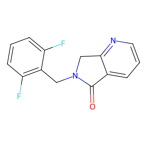 5H-Pyrrolo(3,4-b)pyridin-5-one, 6-((2,6-difluorophenyl)methyl)-6,7-dihydro- structure
