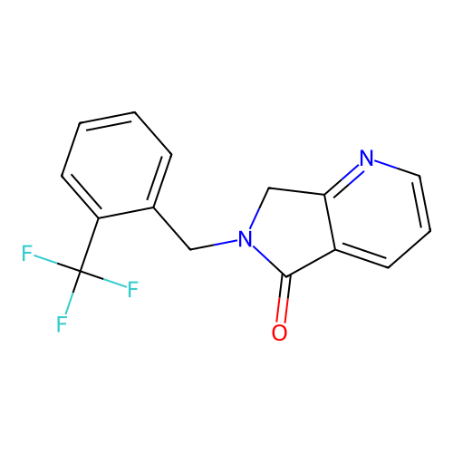 5h-pyrrolo[3,4-b]pyridin-5-one,6,7-dihydro-6-[[2-(trifluoromethyl)phenyl]methyl]- structure