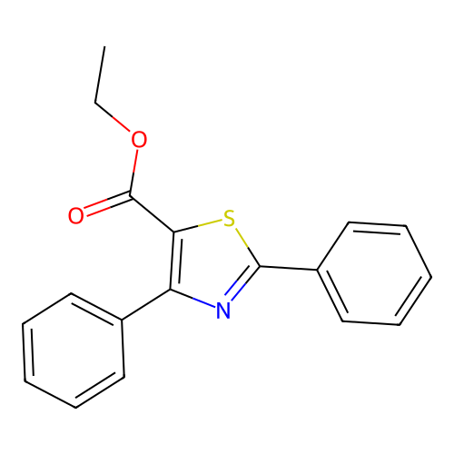 Ethyl 2,4-diphenyl-1,3-thiazole-5-carboxylate structure