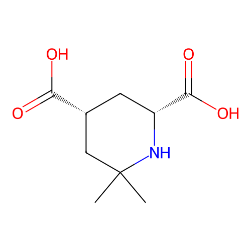 (2R,4R)-6,6-dimethylpiperidine-2,4-dicarboxylic acid structure