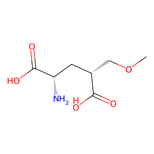 (2S,4R)-2-amino-4-(methoxymethyl)pentanedioic acid structure