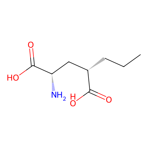 (2S,4S)-2-amino-4-propylpentanedioic acid structure