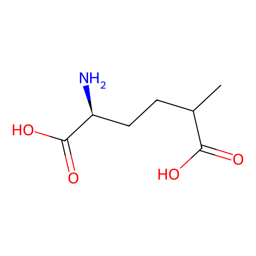 (2S)-2-amino-5-methylhexanedioic acid structure