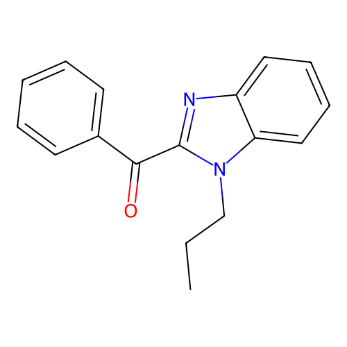phenyl(1-propyl-1H-benzimidazol-2-yl)methanone structure