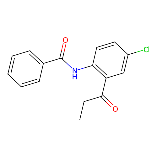 N-(4-chloro-2-propanoylphenyl)benzamide structure