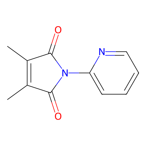 3,4-Dimethyl-1-pyridin-2-yl-pyrrole-2,5-dione structure