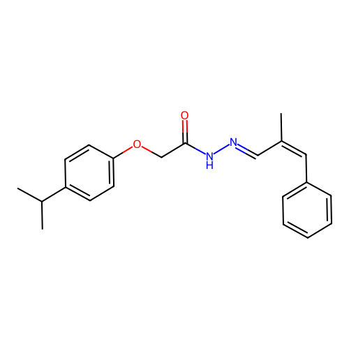 2-(4-Isopropylphenoxy)-N'-(2-methyl-3-phenyl-2-propenylidene)acetohydrazide structure