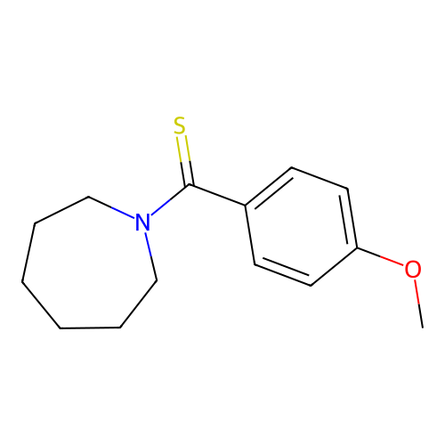 1-Azepanyl-(4-methoxyphenyl)methanethione structure