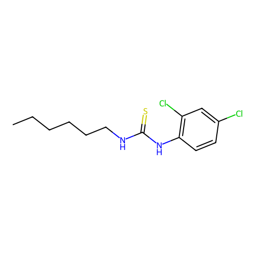 1-(2,4-Dichlorophenyl)-3-hexylthiourea structure
