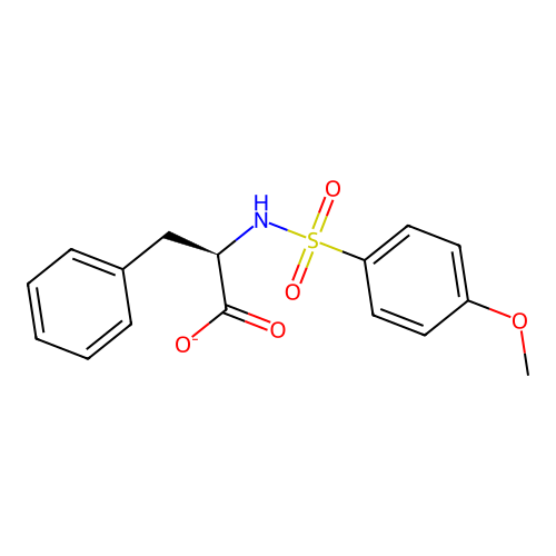 (2R)-2-[(4-methoxyphenyl)sulfonylamino]-3-phenylpropanoate structure