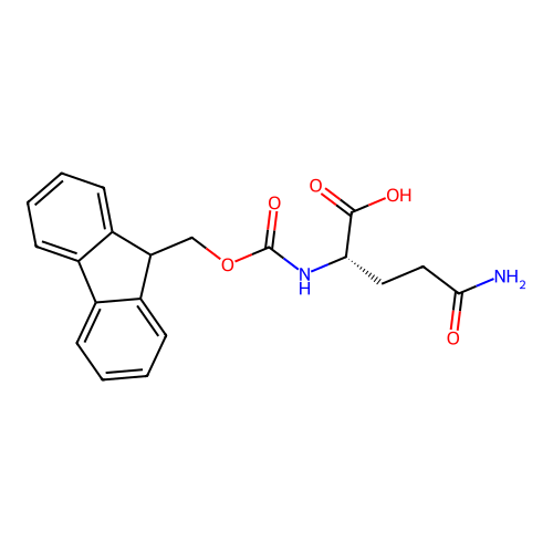 N2-((9H-Fluoren-9-ylmethoxy)carbonyl)-L-glutamine structure