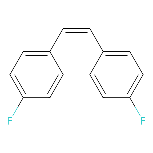 1-Fluoro-4-[2-(4-fluorophenyl)vinyl]benzene structure