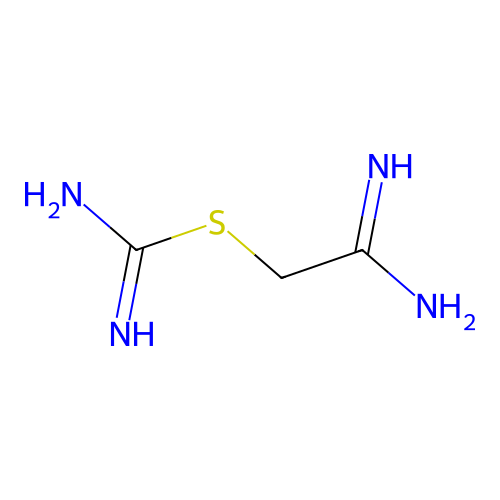 (2-Amino-2-iminoethyl) carbamimidothioate structure