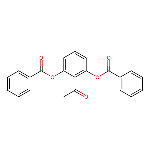 2-Acetyl-3-(benzoyloxy)phenyl benzoate structure