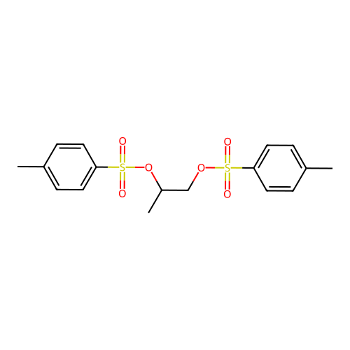 Propane-1,2-diyl bis(4-methylbenzene-1-sulfonate) structure
