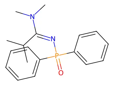 N'-diphenylphosphoryl-N,N,2-trimethylpropanimidamide structure