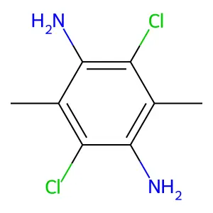 2,5-二氯-3,6-二甲基-1,4-苯二胺 structure
