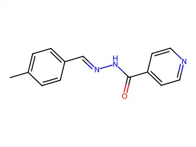 N-[(4-Methylphenyl)methylidene]pyridine-4-carbohydrazonic acid structure