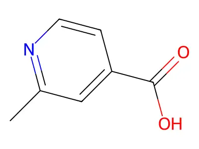 2-Methylpyridine-4-carboxylic acid structure