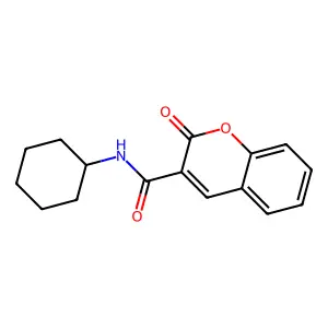 N-cyclohexyl-2-oxo-2H-chromene-3-carboxamide structure