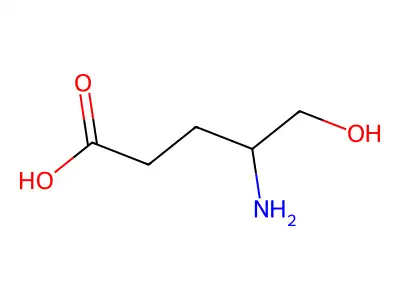 4-Amino-5-hydroxypentanoic acid structure