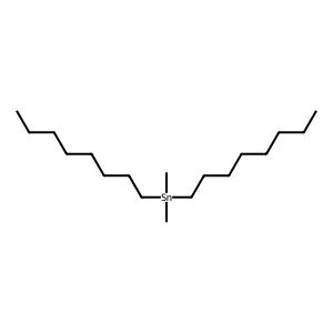 Stannane, dimethyldioctyl- structure