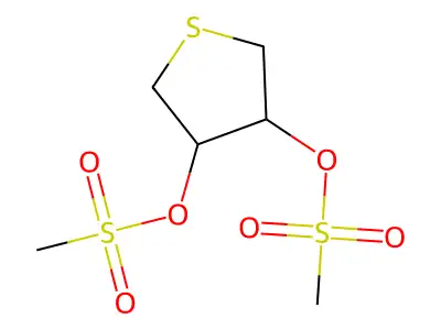 Thiolane-3,4-diyl dimethanesulfonate structure