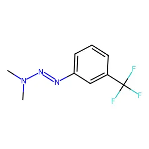 Triazene, 3,3-dimethyl-1-(m-(trifluoromethyl)phenyl)- structure