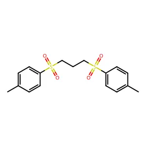 (4-Methylphenyl){3-[(4-methylphenyl)sulfonyl]propyl}dioxo-lambda~6~-sulfane structure