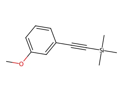 (3-Methoxyphenylethynyl)trimethylsilane structure